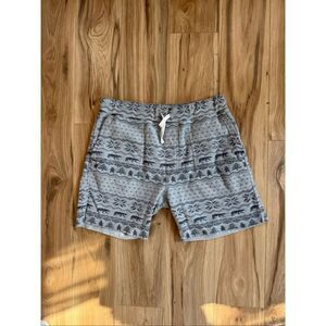 Chubbies Mens Gray Midwinter Night's Dream 7" French Terry Shorts Size Medium